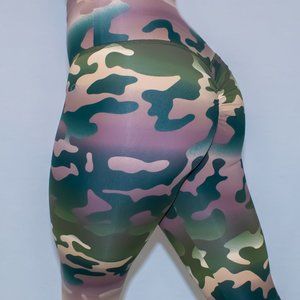 ABS2B Fitness LasVegas Camo leggings booty Scrunch
